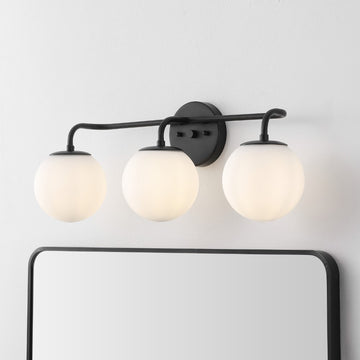Louis Parisian Globe Metal/Frosted Glass Modern Contemporary LED Vanity